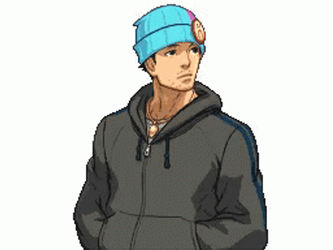 Ace Attorney Phoenix Wright Outside The Court GIF