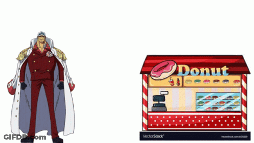 Ace Buying In A Donut Shop GIF