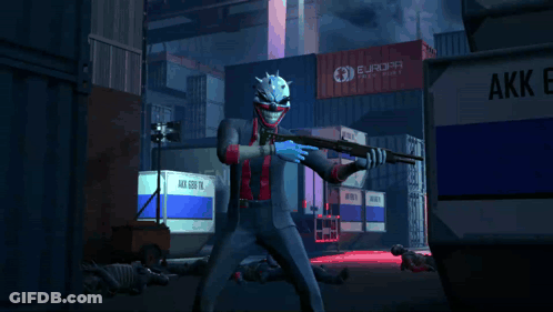 Ace Of Spades The Enforcer Clown Holding Gun GIF