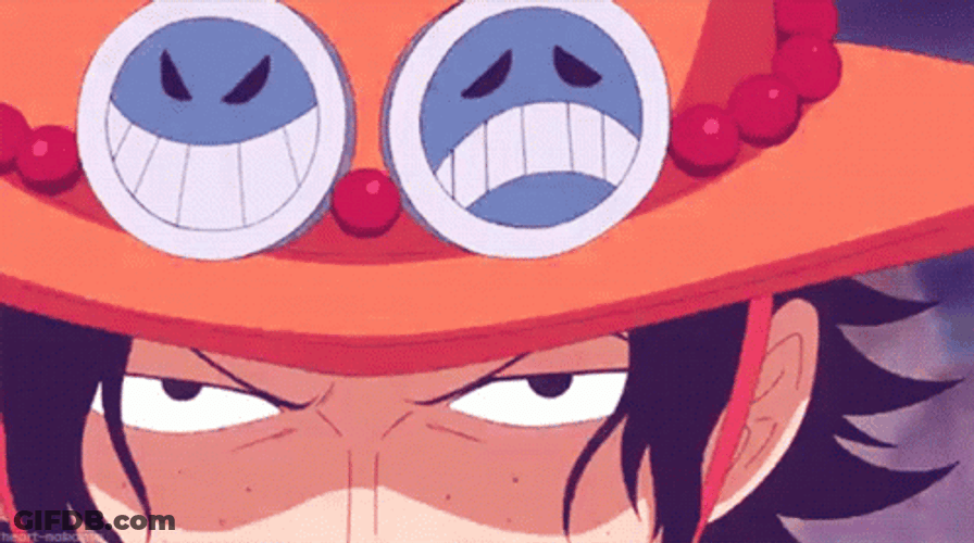 Ace Smirk Fire  Attack One Piece GIF