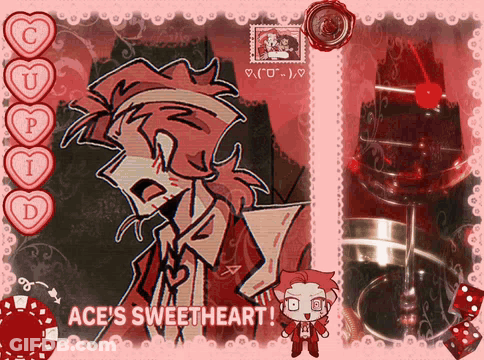 Ace Sweetheart Postcard Cartoon Character GIF
