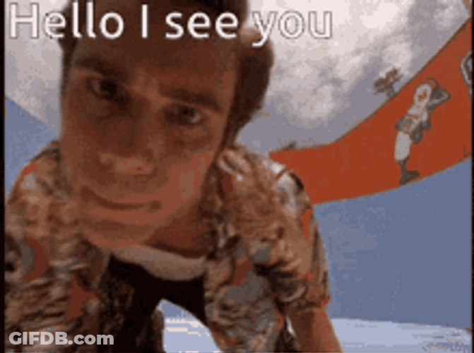 Ace Ventura Hello I See You GIF