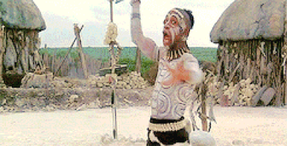 Ace Ventura Leg Spear Hit GIF