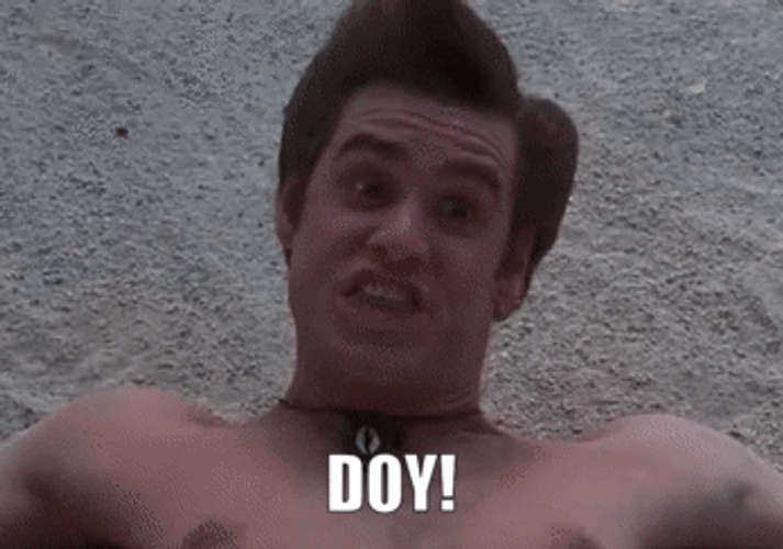 Ace Ventura Lying Sand Greeting GIF