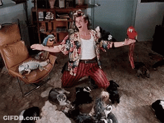 Ace Ventura Pet Detective Singing Animals GIF