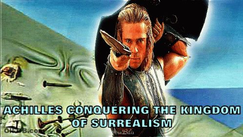 Achilles Conquering The Kingdom Of Surrealism Poster GIF