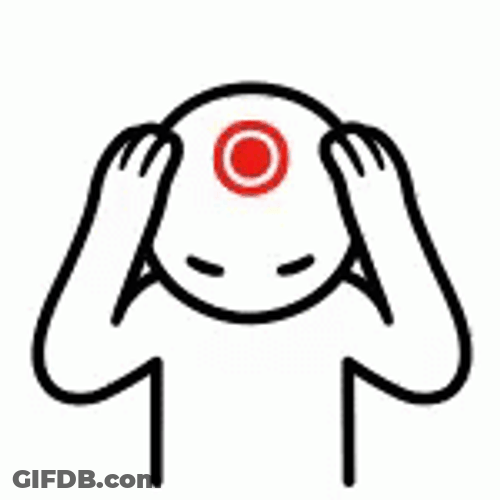 Aching Head Animation GIF