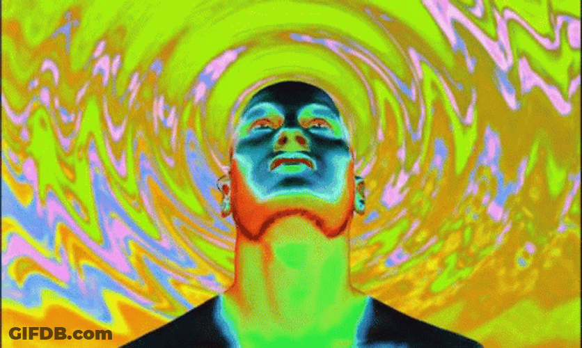 Acid Tripping Guy Trip GIF