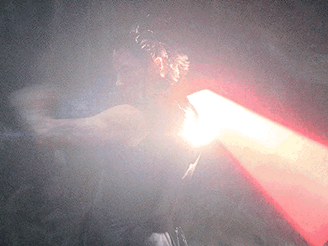 Acolyte Qimir Lightsaber Slash GIF