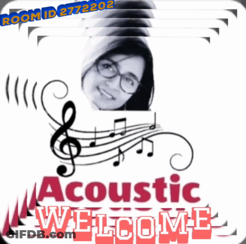 Acoustic Welcome Poster Woman GIF