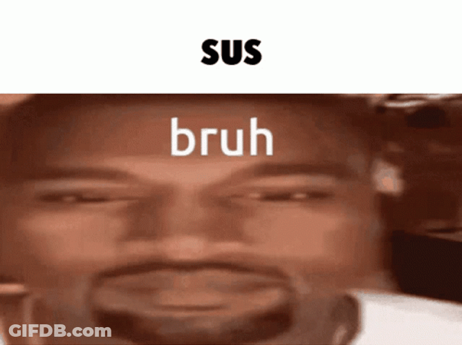 Acting Sus Bruh Meme Kanye West GIF