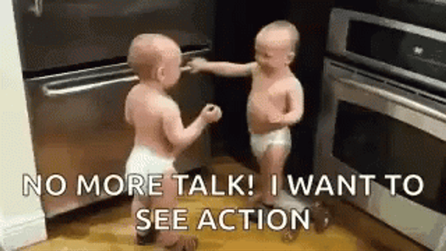 Action Baby Talk Funny Meme GIF