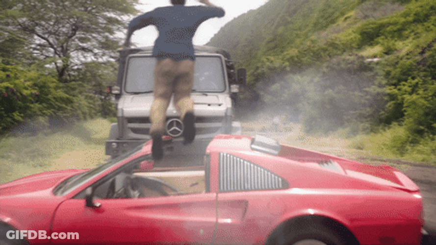 Action Packed Car Crash GIF