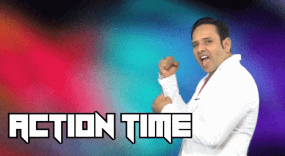 Action Time Excited Varun Tiwari Friends World TV GIF