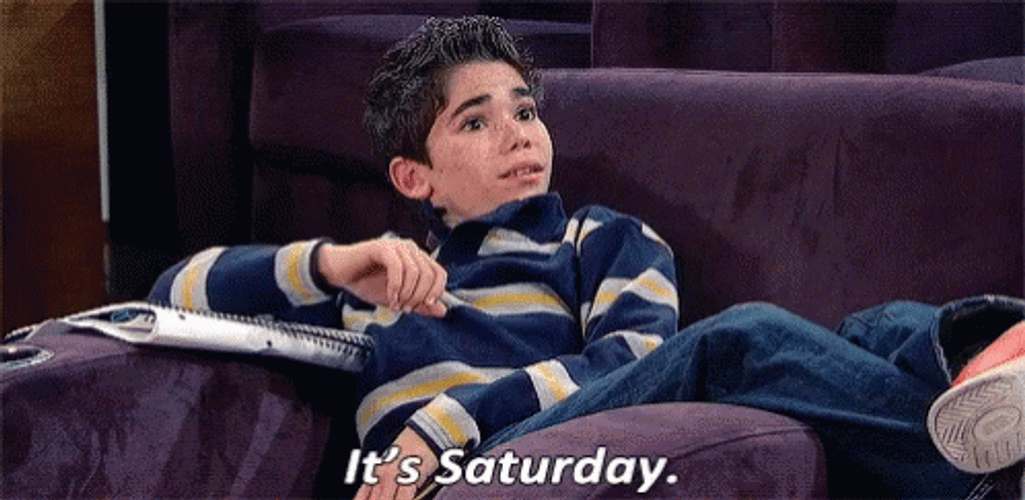 Actor Cameron Boyce It's Saturday GIF