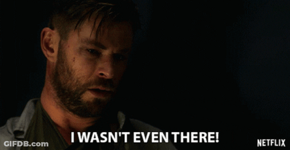 Actor Chris Hemsworth I Wasn't Even There GIF