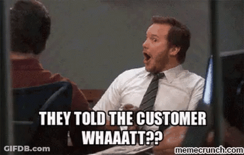 Actor Chris Pratt Shocked Customer Service Meme GIF