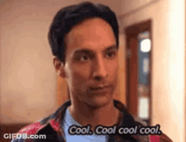 Actor Danny Pudi Serious Cool Cool Cool GIF