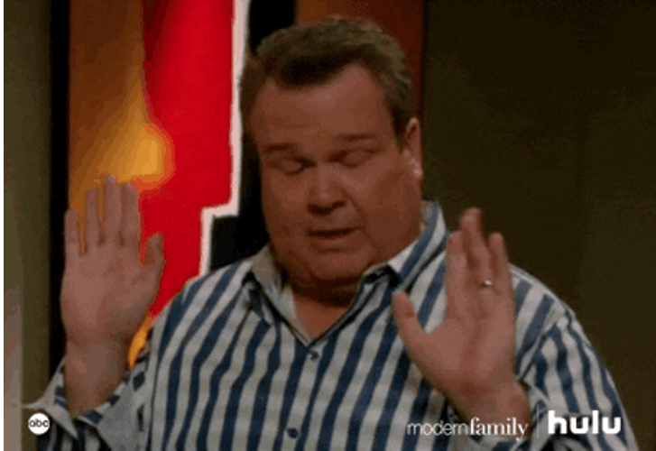 Actor Eric Stonestreet Having Headache GIF