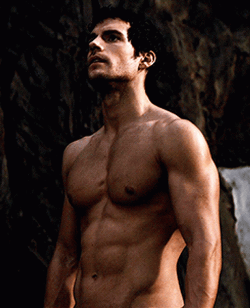 Actor Henry Cavill  Sexy Hot Topless GIF