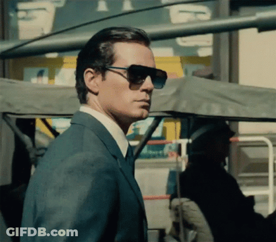 Actor Henry Cavill Wearing Sunglasses GIF