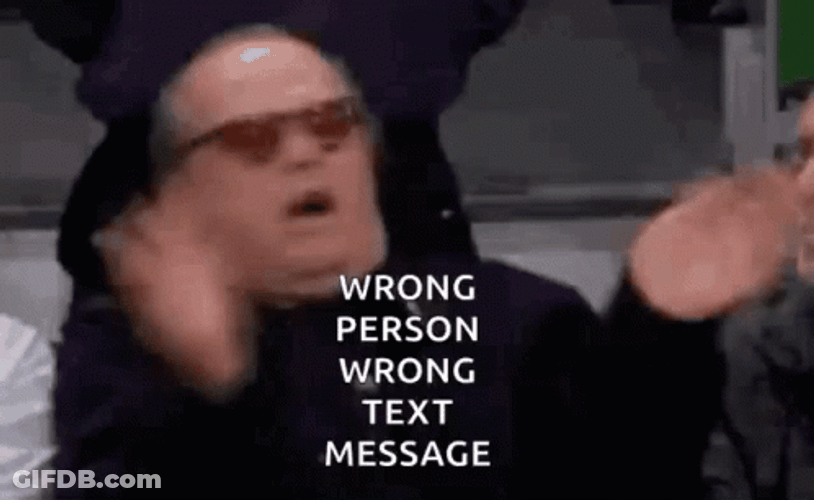 Actor Jack Nicholson Wrong Send Text Message GIF