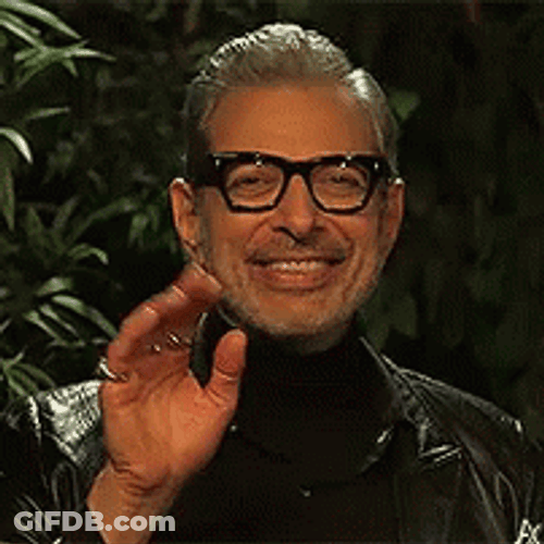 Actor Jeff Goldblum Wave GIF