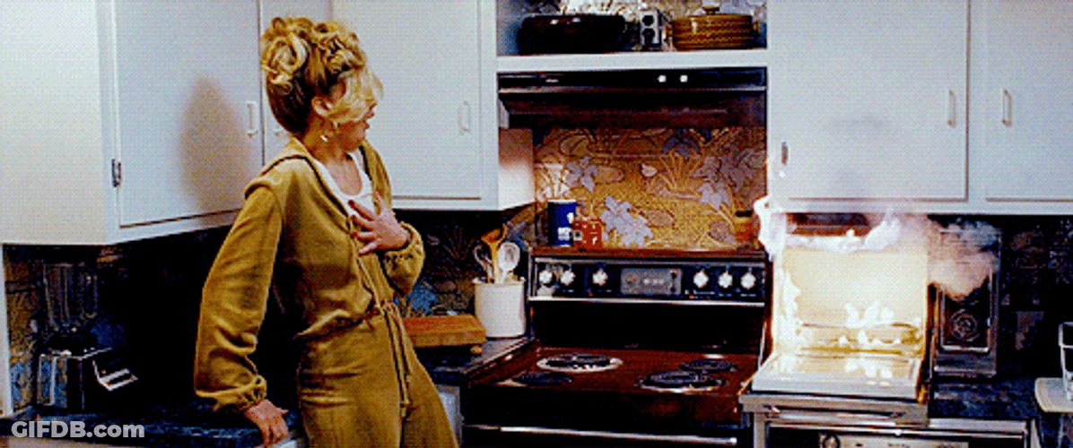 Actor Jennifer Lawrence Cooking Fail GIF