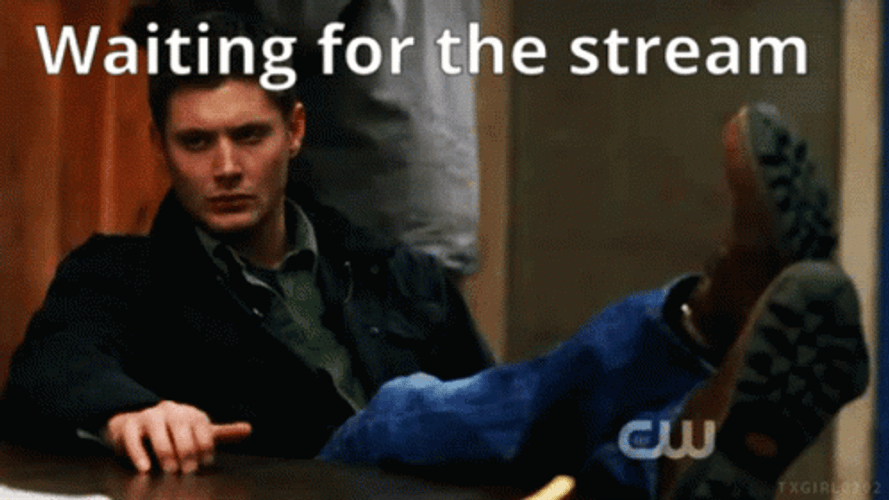 Actor Jensen Ackles Well Were Waiting For Stream GIF