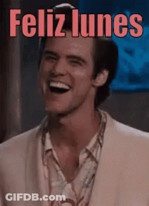 Actor Jim Carrey Happy Pointing Feliz Lunes GIF
