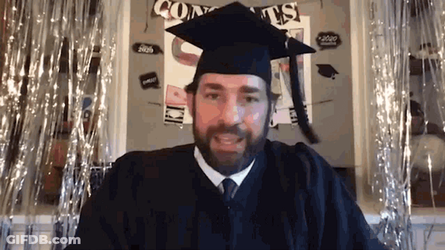 Actor John Krasinski Congratulations Graduate GIF