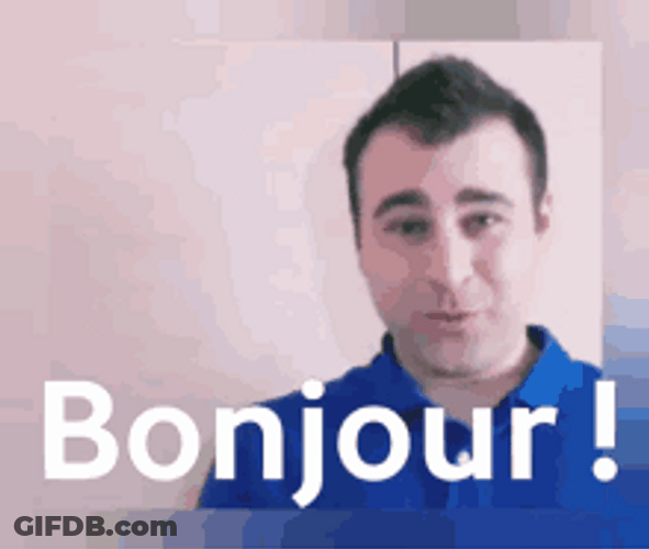 Actor Jonathan Mariotti Greets Everyone Bonjour GIF