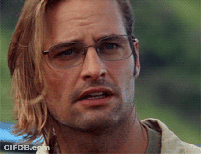 Actor Josh Holloway Taking Off Glasses Amazing Reaction GIF