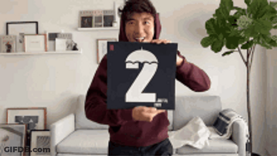 Actor Justin H Min 2 Cardboard GIF