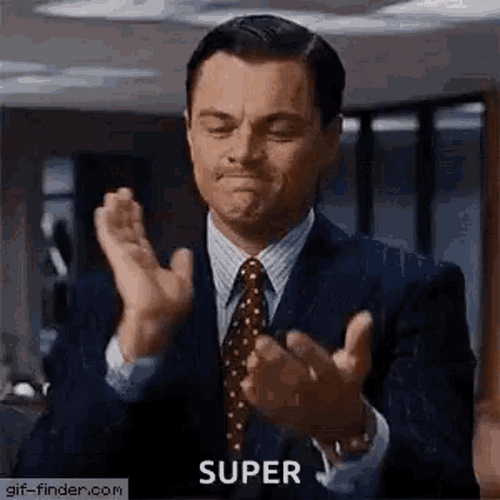 Actor Leonardo Dicaprio Clapping Super GIF