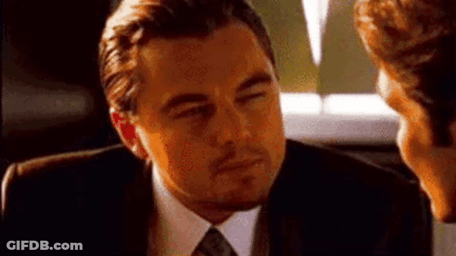 Actor Leonardo DiCaprio Squinting GIF