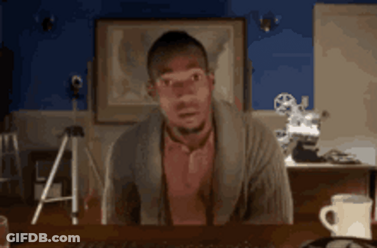 Actor Marlon Wayans Scary Surprise Funny Reaction GIF