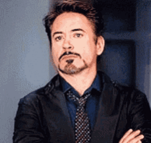 Actor Robert Downey Jr Eye Roll Sigh GIF