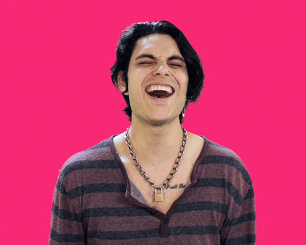 Actor Samuel Larsen Happy Then Sad Mood GIF