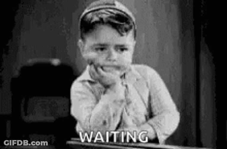 Actor Spanky McFarland Well Were Waiting GIF