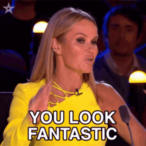Actress Amanda Holden You Look Marvelous Fantastic Reaction GIF