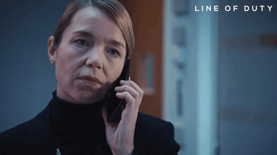 Actress Anna Maxwell Disappointed Hang Up Phone GIF