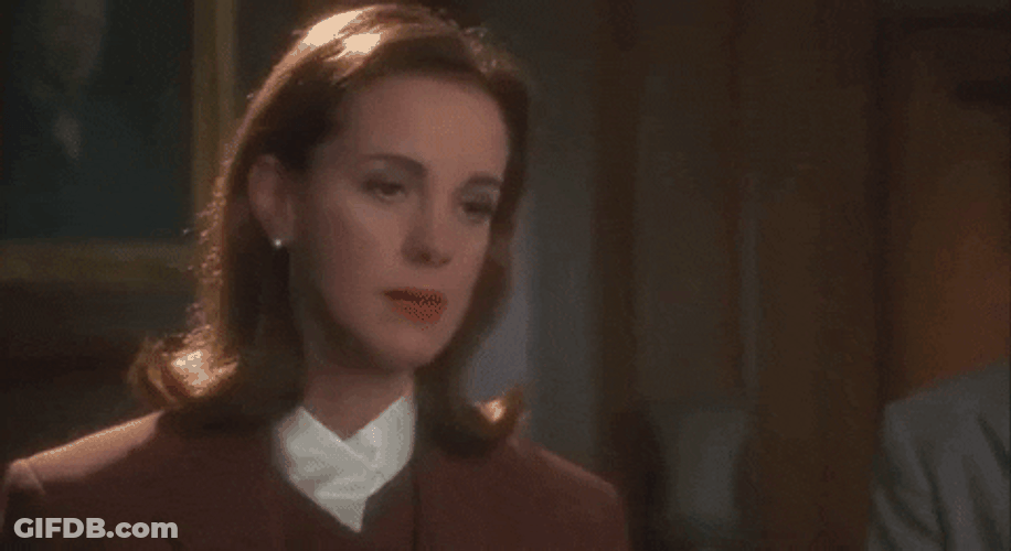 Actress Elizabeth Perkins Having Headache And Walk GIF