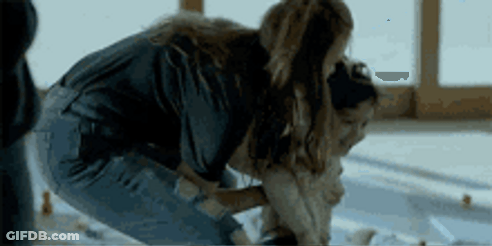 Actress Holland Roden Babysitting Kiss GIF
