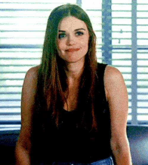Actress Holland Roden Closed Mouth Smile GIF