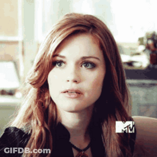 Actress Holland Roden Confused Speechless Reaction GIF