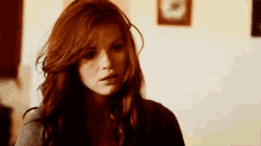 Actress Holland Roden Disappointed And Stress Reaction GIF