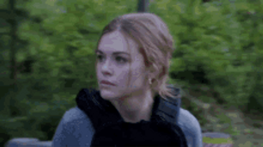Actress Holland Roden Wearing Bulletproof GIF