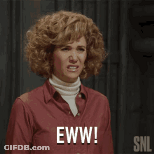 Actress Kristen Wiig Eww Reaction GIF