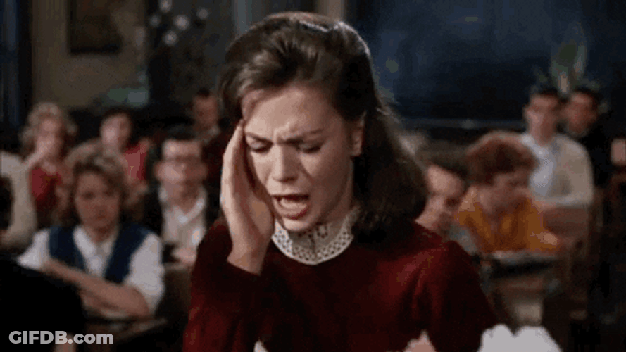 Actress Natalie Wood Speaking While Having Headache GIF